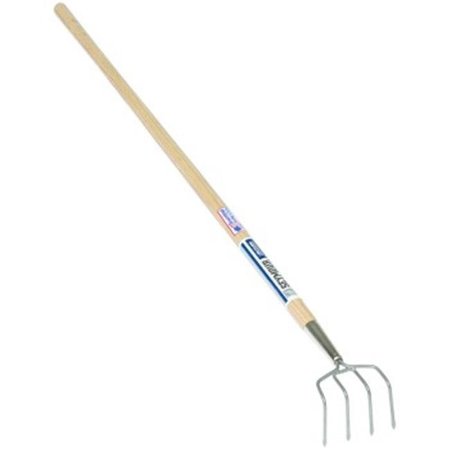 SEYMOUR MIDWEST Seymour Midwest 42224 Garden Cultivator 4-Tine with 54 in. Wood Handle 42224